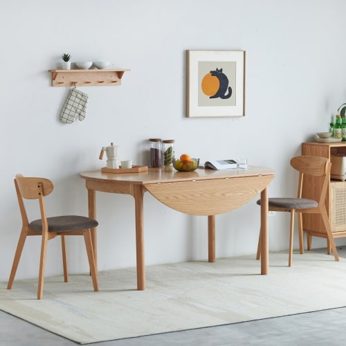 Oak folding dining 2024 table and chairs